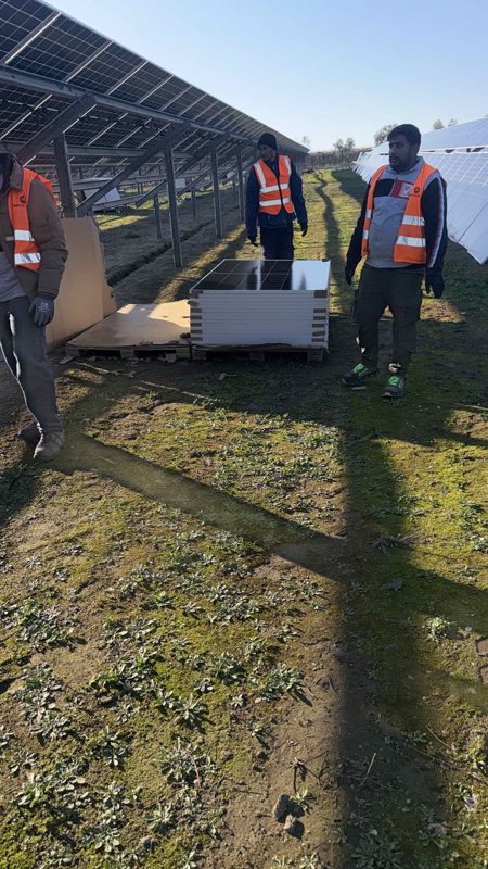 Impianto a terra - cantiere Madani Servizi EU
