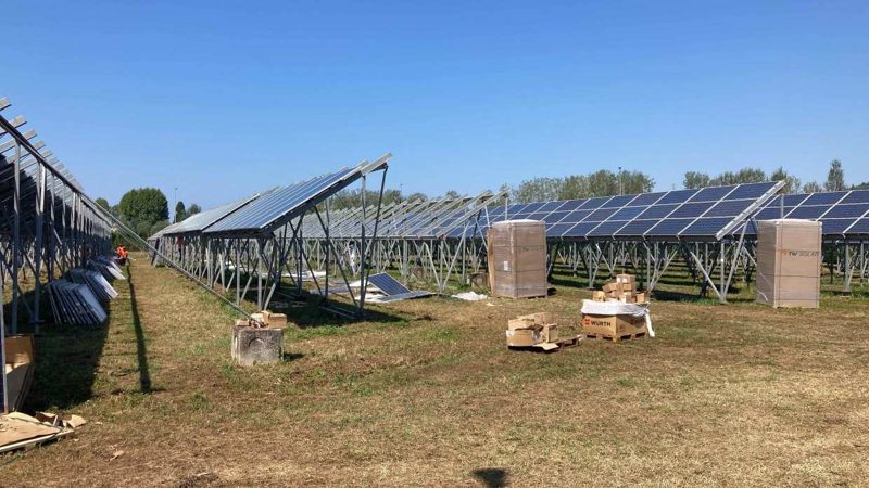 Impianto a terra - cantiere Madani Servizi EU